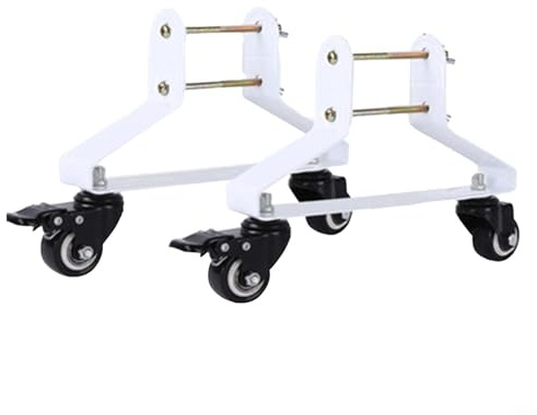 Unità di supporto per riscaldatore elettrico con ruote bloccabili, robusta base in acciaio per radiatori portatili, staffa per carrello girevole a 360°, per uso domestico e ufficio, carico 20 kg (C)