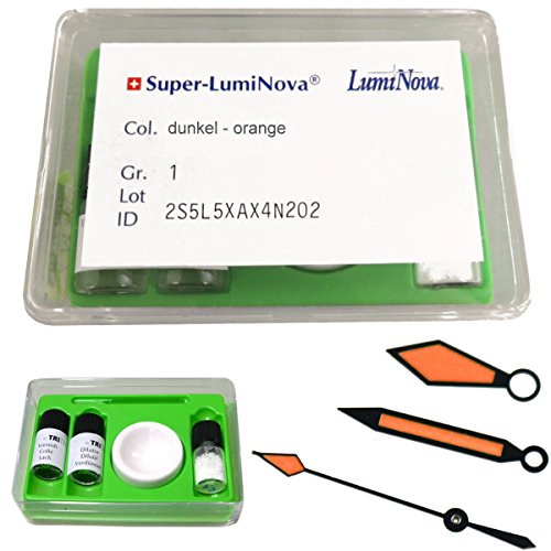 SuperLuminova Leuchtfarben-Set dunkel-orange