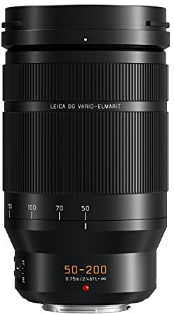Panasonic H-es50200 Objectif Lumix G Leica DG Vario-elmarit Professional, 50–200 mm F2.8–4.0 ASPH, sans Miroir Micro Four Thirds, Power O.I.S, Noir