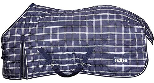 Saxon 1200D PP Standard Neck Medium Stable Rug 4ft9 Navy Plaid