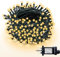 WISD Christmas Tree Lights - 100 LED 12.8M Xmas Fairy Lights on Green Cable with Timer and Memory - Indoor Outdoor String Lights Mains Powered for Garden Bedroom Party Decoration (Warm White)