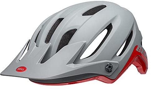 BELL Unisex's 4Forty MTB Helmet, Cliff-Hanger Matte/Gloss Grey/Crimson, Medium/55-59 cm