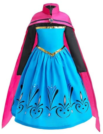 Lito Angels Déguisement Robe Couronnement Fille, 2-3 ans, Bleu