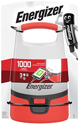 Energizer - Faro linterna para camping con USB, 1000 lúmenes, funciona con 4 pilas D , faro linterna para uso de camping o tiempo libre