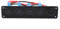 12V Interruptores Panel de 5 Bandas, Interruptor de Palanca Impermeable LED Azul para Barco RV Coche Yate