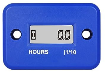 RunLeader Contaore digitale induttivo,contaore di manutenzione per guida tosaerba Trattore Spaccalegna Barca Motore fuoribordo Generatore marino di inverter ATV Moto da motoslitta (HM006A-BU)