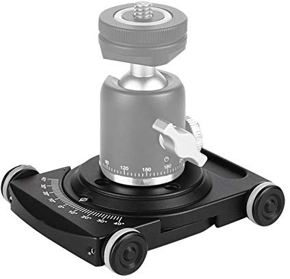 Diyeeni Dolly Camera Dolly Videocamera Slider Skater Angolo Regolabile Mini Slider Car Dolly Motor con Vite da 1/4 di Pollice per la Maggior Parte dei Supporti per Fotocamera e Smartphone