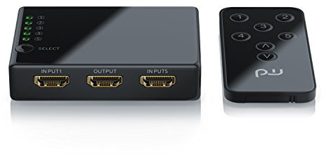 CSL - 4K HDMI Switch 5 Ports HDMI Umschalter - 3D CEC - 36 Bit Deep Color - Full HD 1080p Ultra HD 2160p Auflösung bis 4k bei 30Hz