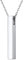 FOCALOOK Damen Herren Kette 925 Silber 4,8mm Stab Quader Anhänger Halskette 46+5cm verstellbar Rolokette mit 3D Bar Geometrische Schmuck für Valentinstag Jahrestag