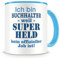 Samunshi® Buchhalter Tasse mit Spruch Geschenk für Buchhalter Mann Frau Kaffeetasse groß Lustige Tassen zum Geburtstag hell blau 300ml