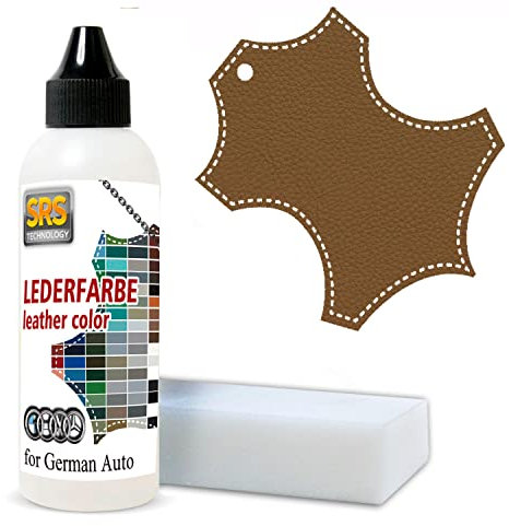 Professionelles Lederfarbe für BMW 100ml Dakota Color Passend Kunstleder und Leder Reparatur und Lederpflege Auto (Dakota sattelbraun)