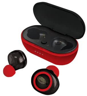 TECHMADE AC Milan Auricolari Bluetooth - Colore - Nero, Misure - Uni