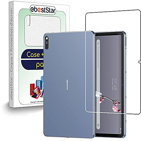 ebestStar - Hülle für Huawei MatePad 10.4 (2022, 2020), Silikon Handyhülle Cover, Klar TPU Schutzhülle, Slim Handy Case, Transparent + Panzer Schutz Glas