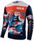 Men's Cycling Jersey MTB Tops,Motocross Shirt Long Sleeve MX MTB Mountain Bike Lightweight Materials, Breathable Material (Orange,L)