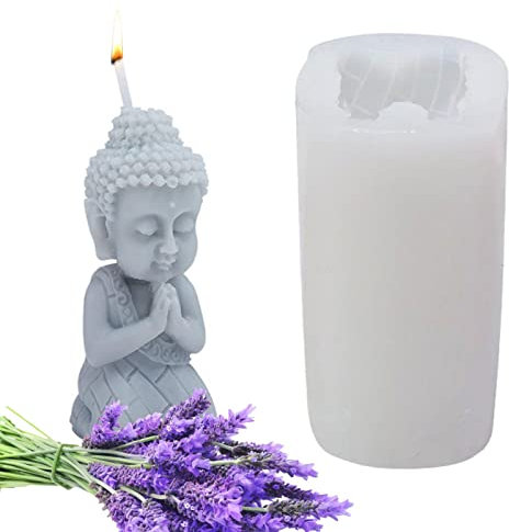 Yajimsa 3D Buddha Gießform | Innovative Kerzenformen für die Herstellung von Seifenwachs - DIY Bastelform für Gips Kerze Seife Wachs Heimdekorationen Aromatherapie