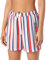 Schiesser Damen Mix & Relax Webhose Kurz' Pyjamaunterteil, Blickdicht, Rot Blau Gestreift, 48