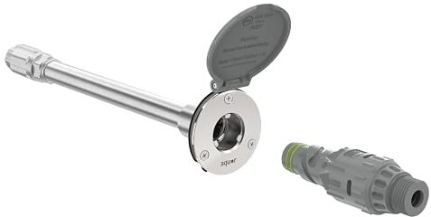 Aquor House Hydrant V1+ Robinet d'extérieur anti-gel avec connexion rapide et anti-siphon, système anti-gel, 30,5 cm, gris ardoise