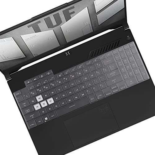 UUONDO Copertura per Tastiera per ASUS TUF Gaming F15 FX507ZM FX507ZC FX507VU / A15 FA507NU / A16 FA617NS / Dash 15 FX517ZM, F17 FX707 / A17 FA707 FA707.RM 17.3 (Non Adatto a A15)