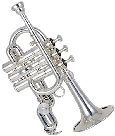 High Grade Professional Silver Plating Piccolo Trompete