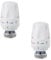 Lokatall 2Pcs Thermostatic Radiator Valve - TRV M30x1.5 Universal Temperature Control for Home Office, White