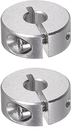 QUARKZMAN 2pcs Bague de Réglage Bague Arrêt d'axe Butée Arbre Collier Diviser 6mm Alésage Aluminium Alliage, 20mm OD, 8mm Largeur pour Roue Brouette Pont Boîte Vitesses Anodisation