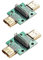 Teansic HDMI-A-Stecker mit Test-Leiterplatte, 2,54 Pitch 19-polig, Stecker auf Buchse, für Datenleitung, Kabelübertragung, 2 Stück