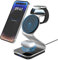 MECUBVR Magsafe Ladegerät,Ladestation Apple Watch und iPhone,3 in 1 Wireless Charger,Induktive Ladestation Kabelloses Ladegerät für iPhone 15/14/13/12/pro max Series Apple Watch 9 8 7 AirPods 3/2/Pro