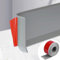 Battiscopa in PVC, Battiscopa Grigio 10 cm x 10 metri, Battiscopa Adesivo Binario di Transizione del Gap nel Muro, Battiscopa Decorativi, Battiscopa PVC per Cucina, Bagno, Soggiorno
