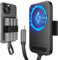 JSAUX Magnetischer SSD Clip Kompatibel mit iPhone 16 15 Pro & Pro Max, ProRes-Aufnahmen mit Schnellladen, Verstellbarer Klettverschluss, starker Magnet für Externe Speicher-Verbesserte Version