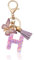 CHUQING Porte-clés pour fille - Pendentif en forme de papillon - Avec initiales - Cadeau pour femme, Violet h., S