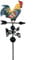 3D Wetterhahn Motiv Hahn Retro Wetterhahn aus Kupfer Mit Halterung Gußeisen Windrichtungsanzeiger Windspiel Wetterfahne betreff Dach Dekofigur Hahn Terrasse Hof Ornament Dekoration