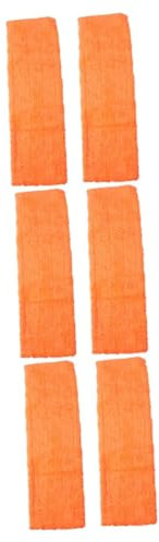 Hoement 6pcs Coral Microfiber Mop Replacement Covers for Household Cleaning Hardwood Laminate Tile More Easy to Wash for Home Office Commercial Use