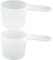 2 cucharas medidoras de proteínas de 70 ml, cucharas medidoras de plástico para café, leche en polvo y líquido