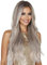 GrandSail lange gewellte blonde Frisur, modische mittellange platinblonde Perücke, natürlich aussehende hitzebeständige Faserperücke, Lavendel-Ombré-Look, 61 cm+ kostenlose Perückenkappe