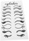 OSALADI Wimpern-eyeliner-wandaufkleber Wohnzimmerdekoration Und Accessoires Wimpern Aufkleber Salon-tapete Schlafzimmerdekor Friseursalon-dekor Salon Wandkunst Pvc Black