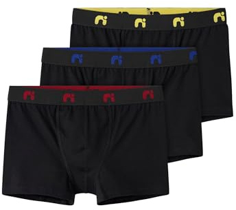 NAME IT Jungen Nkmboxer 3P Noos, Black, Numeric_146 (3er Pack)