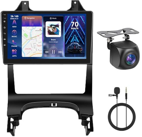 【4+64G】 Hodozzy Carplay Autoradio für Peugeot 3008 5008 2009-2016 Android Autoradio mit Navi,9 Zoll Touchscreen mit Android Auto/WiFi/GPS/RDS/FM/Bluetooth/USB