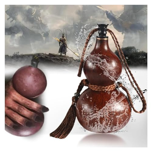 Black Myth Wukong Gourd Water Bottle - Classic Gourd-Style Sports Travel Bottle for Gym, Durable and Large Capacity(500ml)