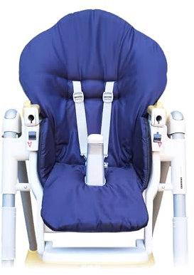 Aveanit Bezug Hochstuhl Kissen Ersatzbezug Sitzkissen, Babystuhl für Peg Perego Diner Wasserdicht Farbe Dunkelblau