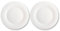 AC - Pack de 6 Platos Llanos - Modelo Elba - Ø 25 cm - Vidrio Opal - Apto para lavavajillas y microondas - Ideal para el hogar, Cocina y hostelería