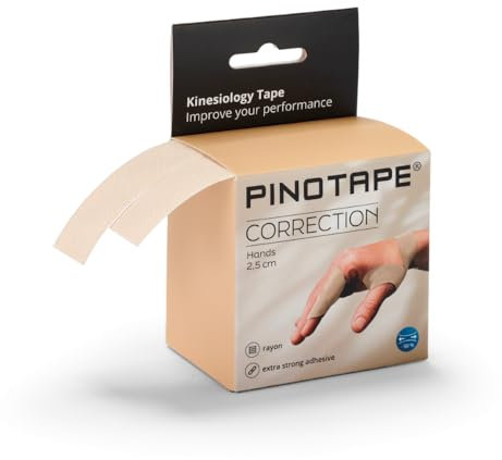 Pinotape Sport Correction Kinesiologie Tape Hands Light Beige 2 x 5 m x 2,5 cm