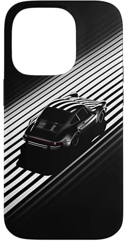 Schwarz Oldtimer Retro Tuning Oldtimer Hülle für iPhone 14 Pro