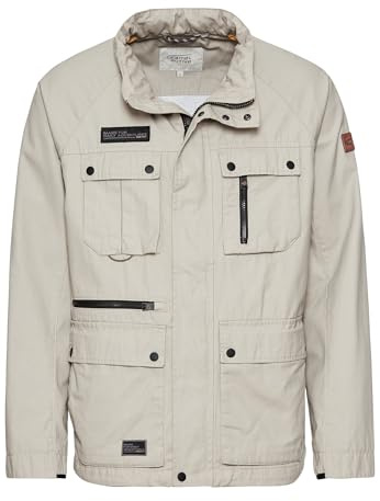 camel active Herren Fieldjacket aus Reiner Baumwolle Ecru, menswear-58
