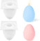 2 PCS Silikonform Ostern, Kerzen Eierform Silikonformen,Eier Gießform Ei Gießformen Silikon, DIY Kerzenform Silikon Ostereierform,Ostern Silikonform Kerzen für Ostergeschenke