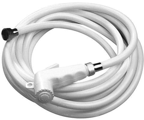 BSSTORE Doccetta Doccia Soffione a Pulsante 2,5 Metri Con Tubo per Uso Nautico Barca Gommone