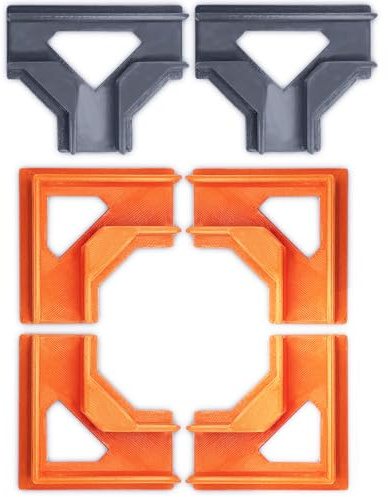 Support de menuisier 4xL 2xT, trous BLUM pour plaque de montage 18mm, pince d'angle, tendeur d'angle, travail du bois