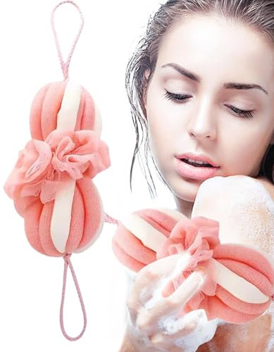 Luffe per Doccia,Guanto Esfoliante e Spugna Naturale per Igiene Personale - Strumenti per Igiene Personale Morbidi e Durevoli per Doccia e Idromassaggio