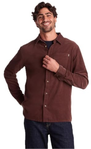 TOG24 Lenny Mens Lightweight Long Sleeve Shirt, Corduroy Puffer Casual Cord
