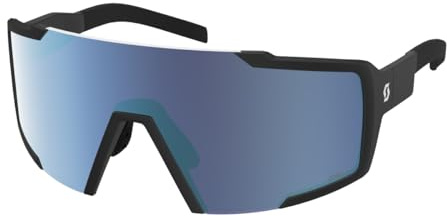Scott Shield Compact AMP Wechselscheiben Fahrradbrille schwarz/blau Chrome