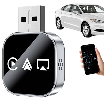 Adaptador de pantalla inalámbrico: duplicación inalámbrica del teléfono a la pantalla del coche, compatible con Miracast, duplicación de pantalla móvil, dongle de transmisión de duplicación de